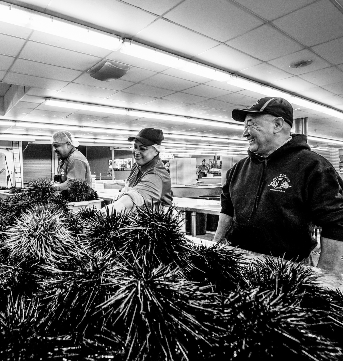 Hideo Kawamura with his team at work